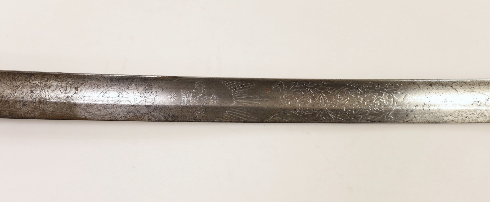 A Victorian naval officer's sword